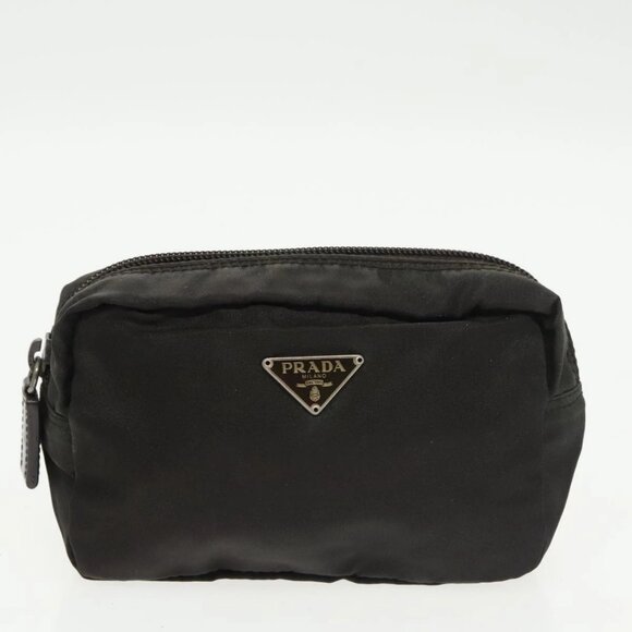 SAINT LAURENT PRADA Bag Coated canvas Nylon 2Set Black Beige Auth bs20228 - Picture 10 of 12